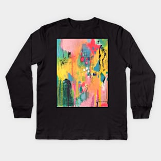 Colour drips Kids Long Sleeve T-Shirt